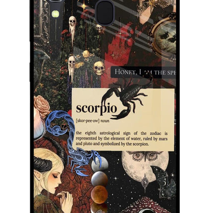 Scorpio Zodiac Samsung A30 Glass Case