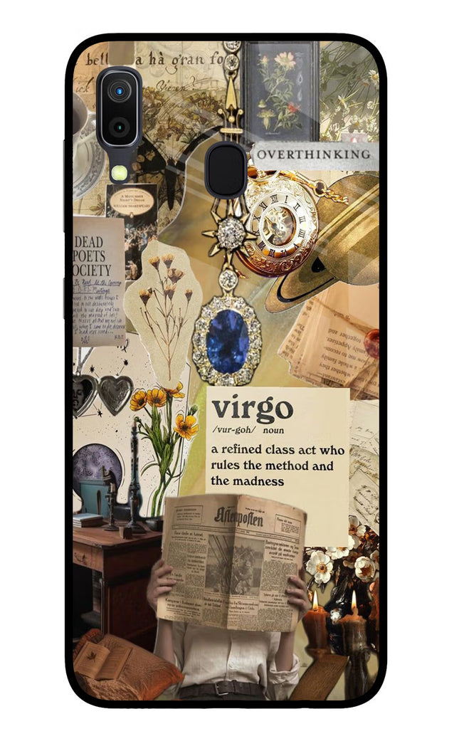 Virgo Zodiac Samsung A30 Glass Case Back Cover by Casekaro