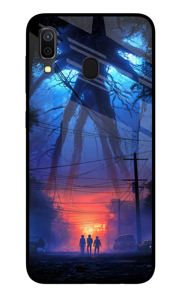 Ordinary Things Shadow Samsung A30 Glass Case Back Cover by Casekaro