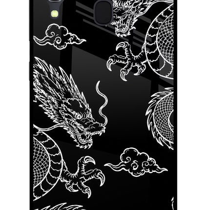 Twin Dragons Samsung A30 Glass Case