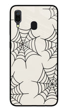 Spider Web Samsung A30 Glass Case