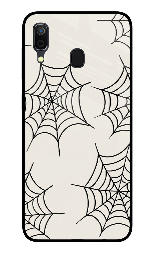 Spider Web Samsung A30 Glass Case