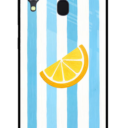 Summer Lemon Samsung A30 Glass Case