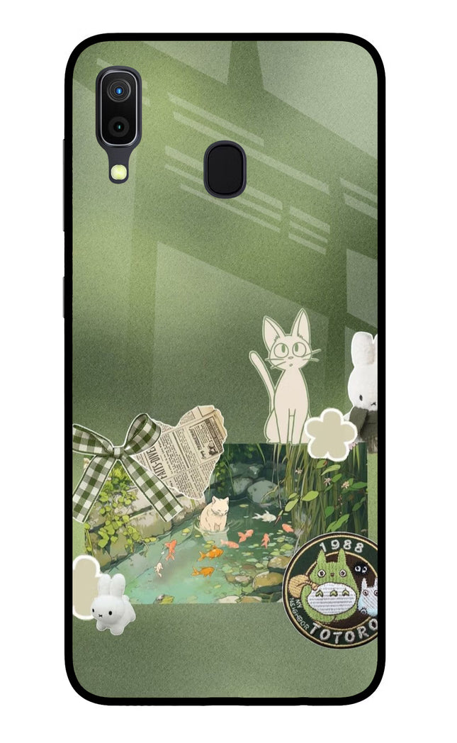 Aesthetic anime Samsung A30 Glass Case