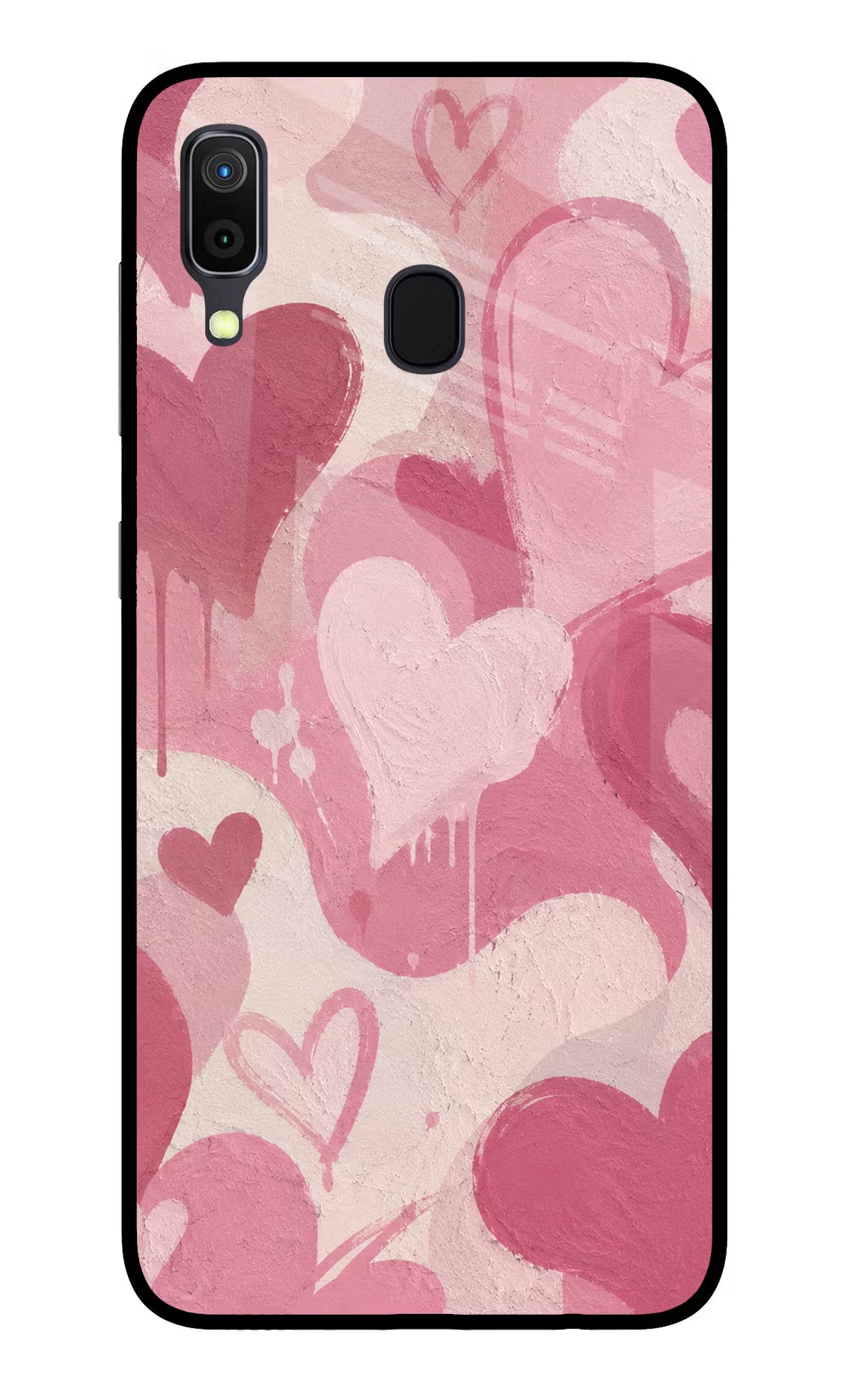 Hearty case Samsung A30 Glass Case Back Cover by Casekaro