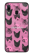 Pink Cats Samsung A30 Glass Case