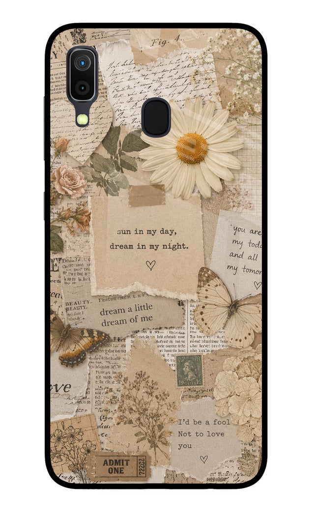 Vintage case Samsung A30 Glass Case