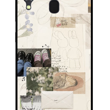 Soft Aesthetic Samsung A30 Glass Case