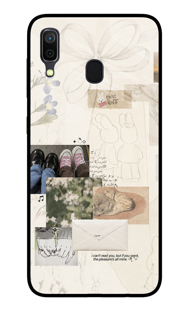 Soft Aesthetic Samsung A30 Glass Case