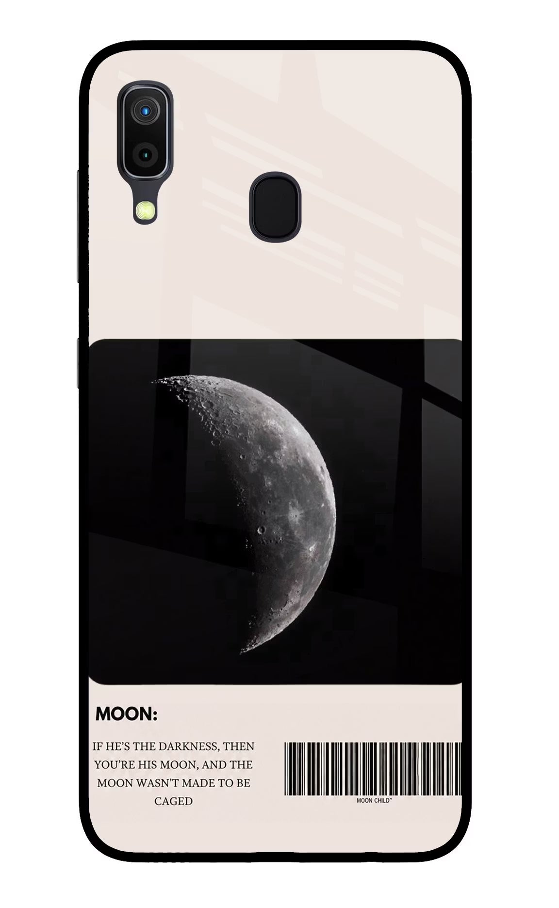 Moon Phase Samsung A30 Glass Case