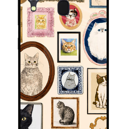 Mirror Cats Samsung A30 Glass Case