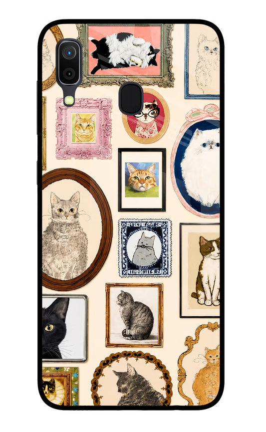 Mirror Cats Samsung A30 Glass Case