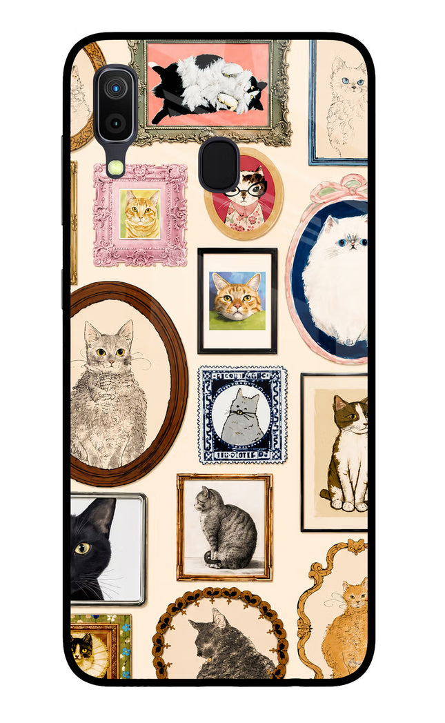 Mirror Cats Samsung A30 Glass Case