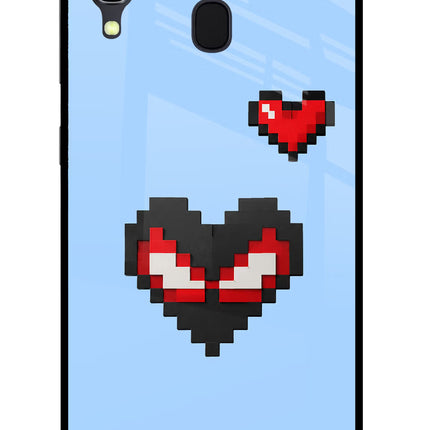 Peter Heart Samsung A30 Glass Case