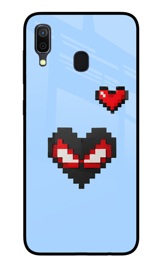 Peter Heart Samsung A30 Glass Case