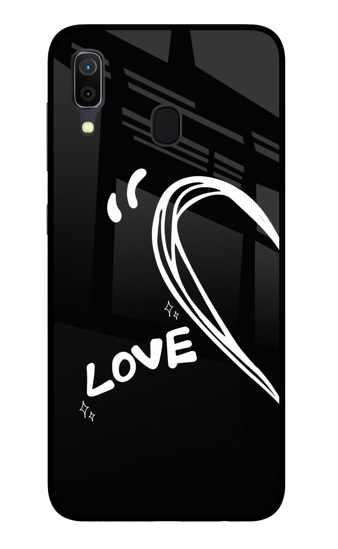 Love Line Samsung A30 Glass Case