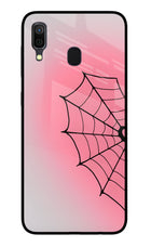 Pink Web Samsung A30 Glass Case