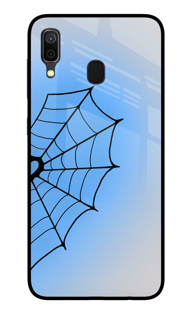 Blue Web Samsung A30 Glass Case