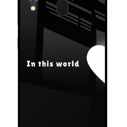 This World Samsung A30 Glass Case