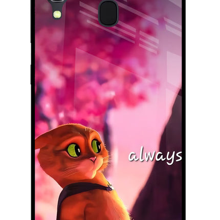Always Cat Samsung A30 Glass Case