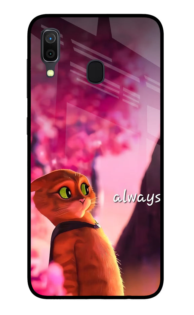 Always Cat Samsung A30 Glass Case