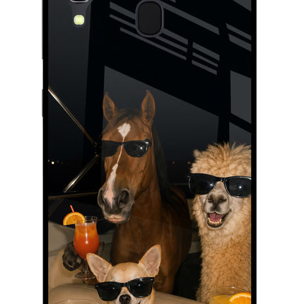 Party Squad Samsung A30 Glass Case