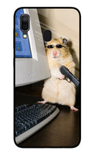 Hacker Hamster Samsung A30 Glass Case