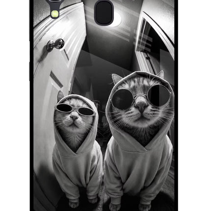 Hood Cats Samsung A30 Glass Case