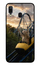 Rollercoaster Dog Samsung A30 Glass Case