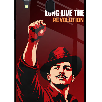 Bhagat Singh Revolution Samsung A30 Glass Case