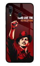 Bhagat Singh Revolution Samsung A30 Glass Case