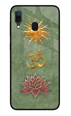 Om & Lotus Samsung A30 Glass Case
