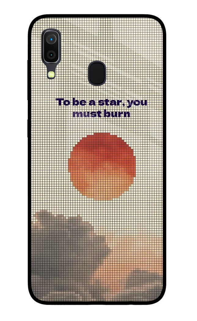 Pixel Sun Samsung A30 Glass Case