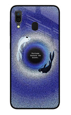 Dark Koi Samsung A30 Glass Case