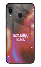 Pink Aura Samsung A30 Glass Case