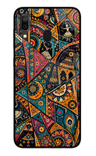 Folk Print Samsung A30 Glass Case