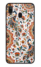 White Mayura Samsung A30 Glass Case