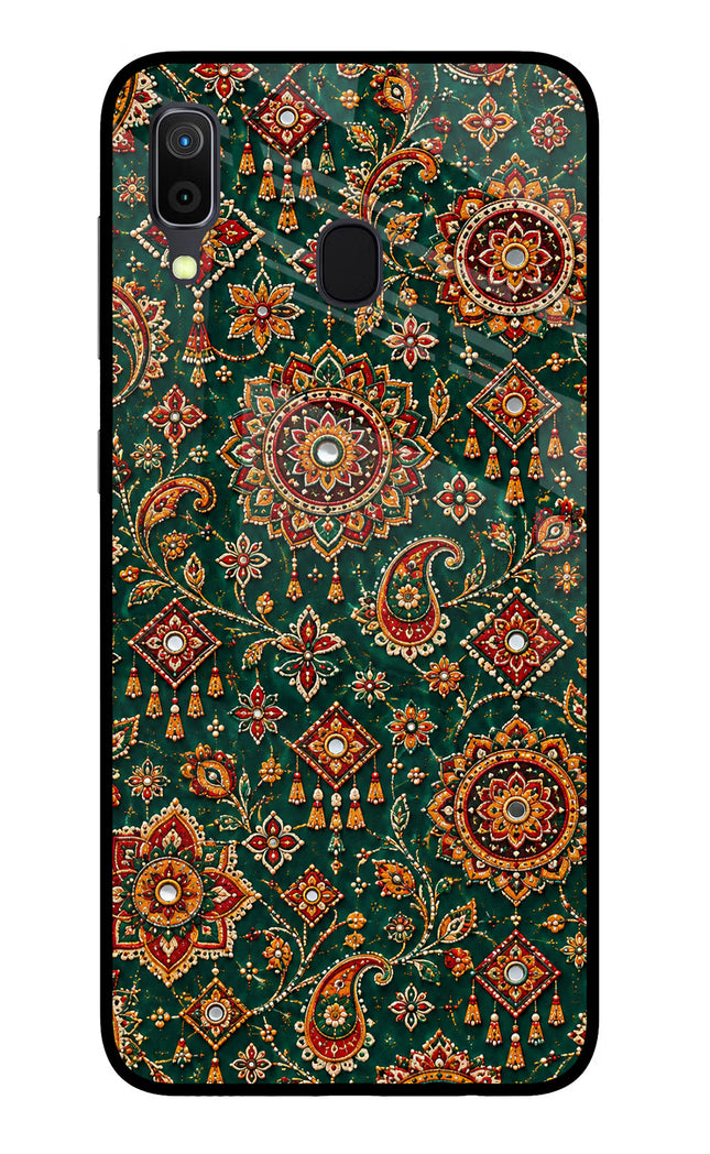 Green Pataka Samsung A30 Glass Case
