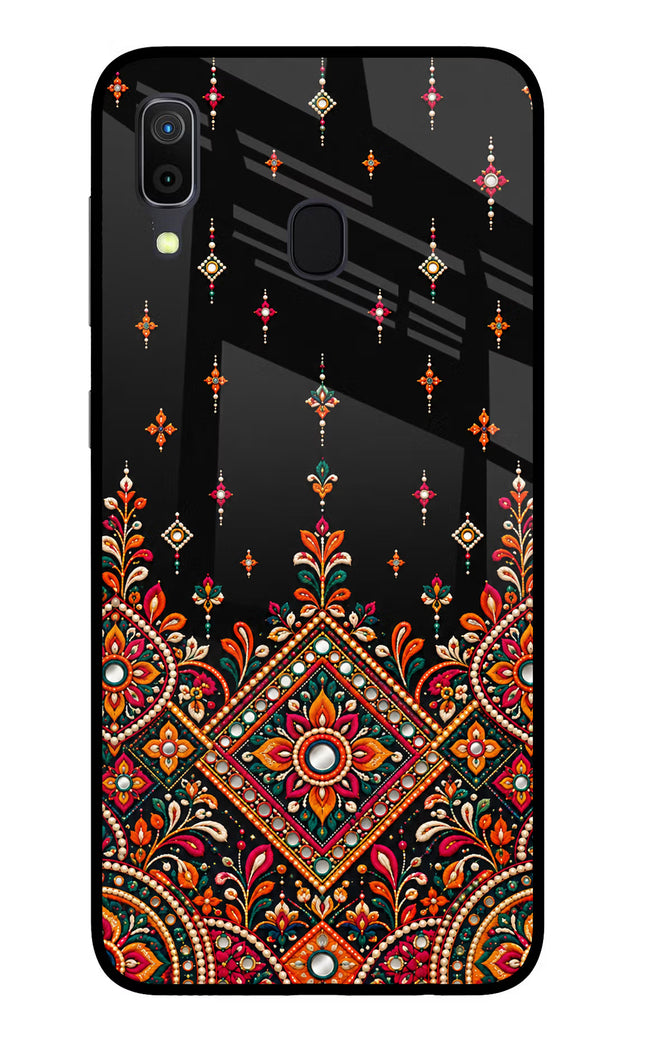Noir Mehfil Samsung A30 Glass Case