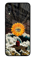 Cosmic Flower Samsung A30 Glass Case