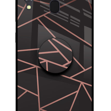 Geometric Pattern Samsung A30 Pop Case by Casekaro