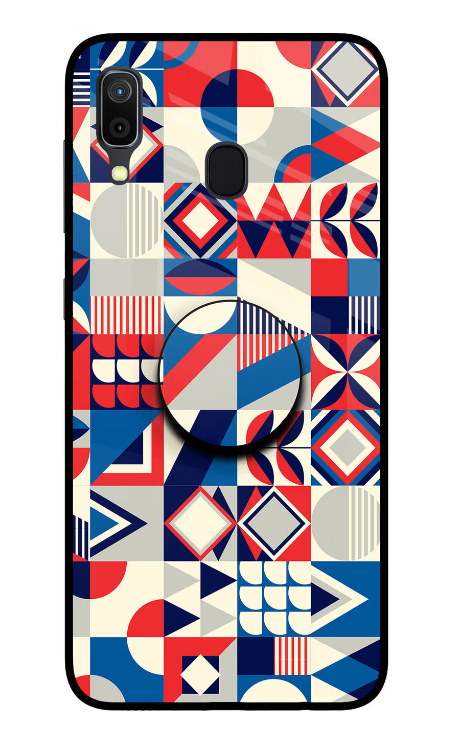 Colorful Pattern Samsung A30 Pop Case, Glass case