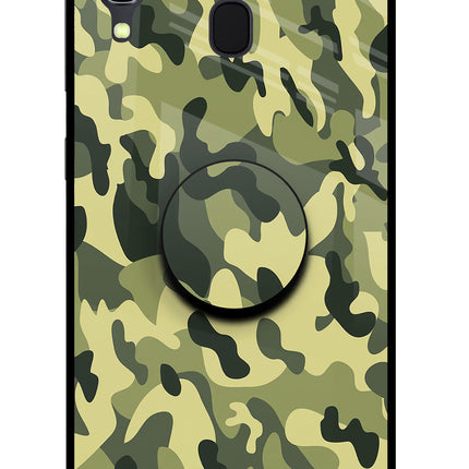 Camouflage Samsung A30 Pop Case by Casekaro