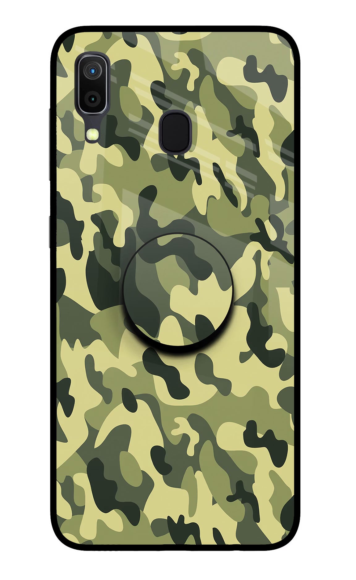 Camouflage Samsung A30 Pop Case by Casekaro