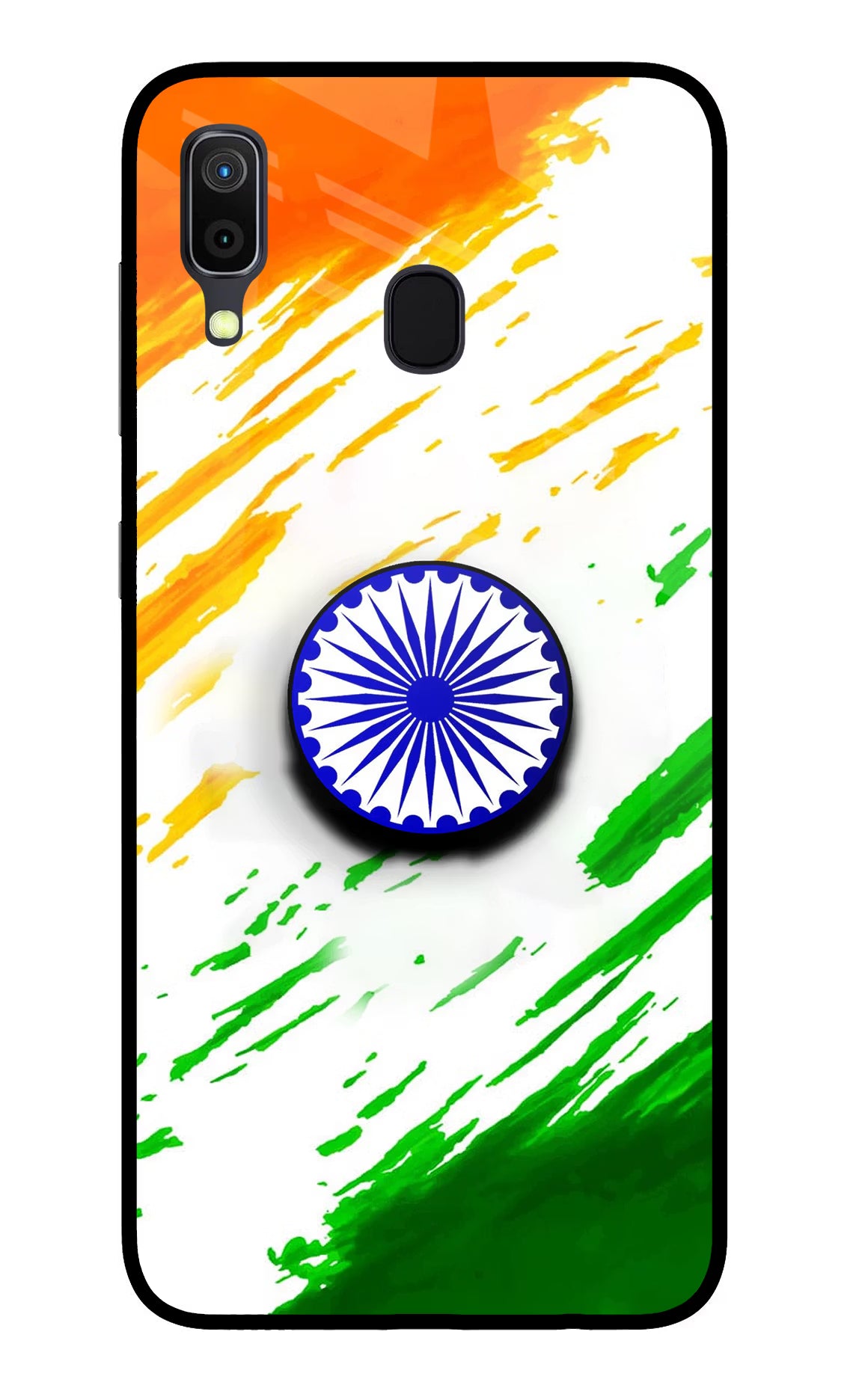 Indian Flag Ashoka Chakra Samsung A30 Pop Case by Casekaro