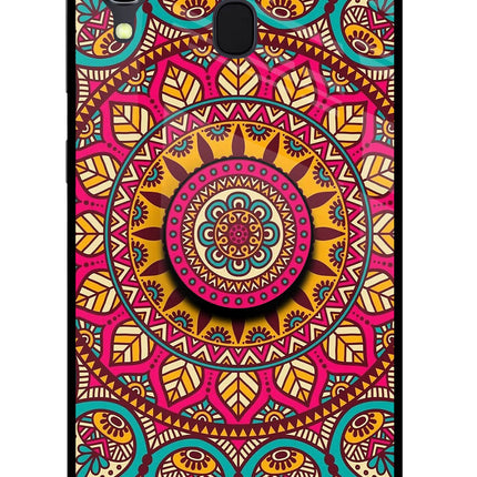 Mandala Samsung A30 Pop Case by Casekaro