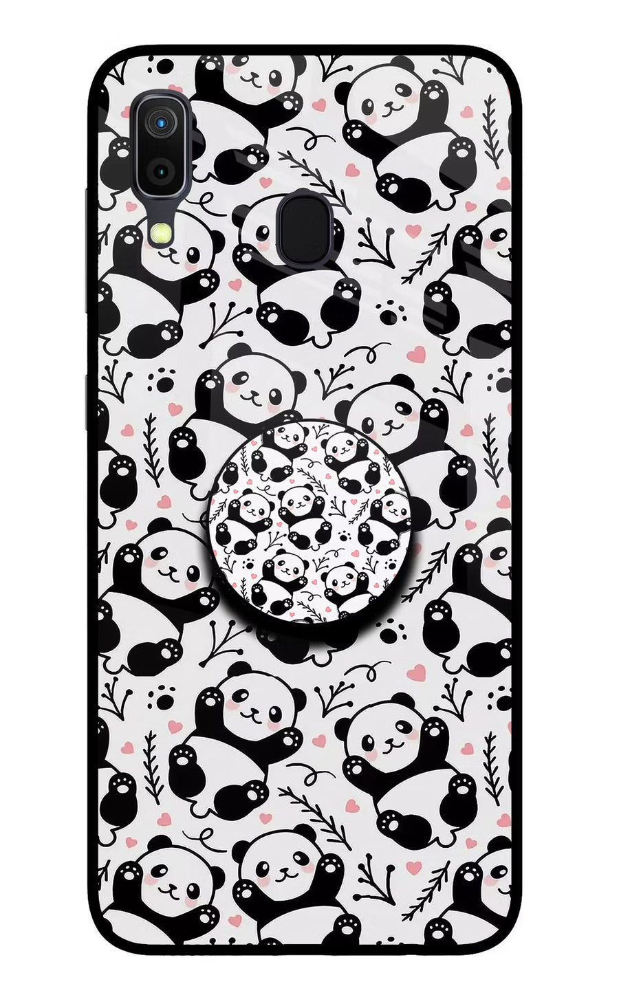 Cute Panda Samsung A30 Pop Case, Glass case