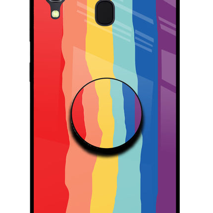 Rainbow Samsung A30 Pop Case by Casekaro