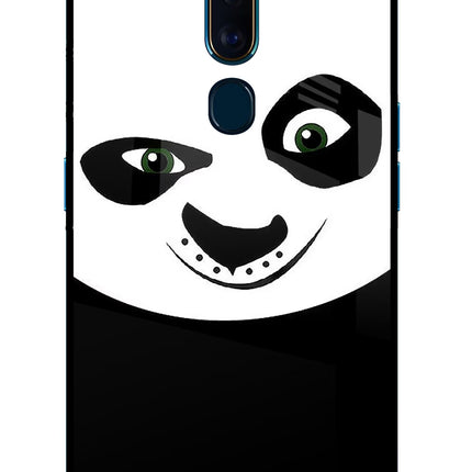 Panda Oppo F11 Pro Glass Case Back Cover by Casekaro