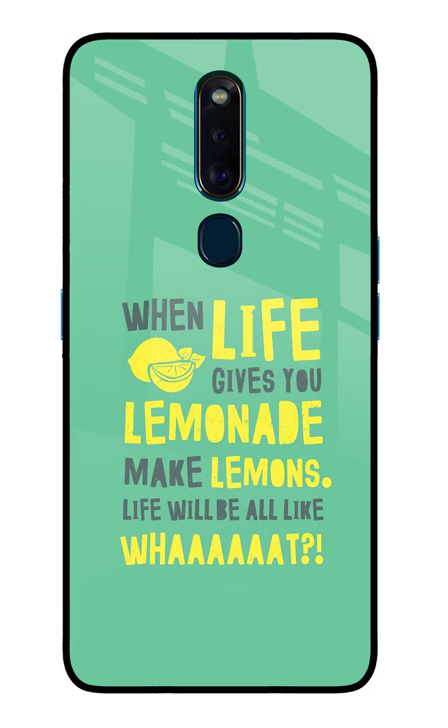Quote Oppo F11 Pro Back Cover, Glass case